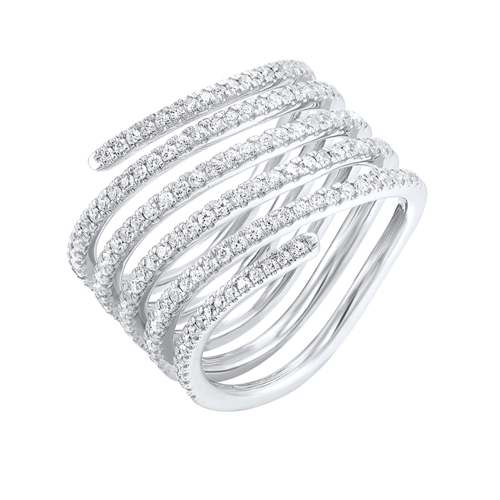 14Kt White Gold Diamond 3/4Ctw Ring