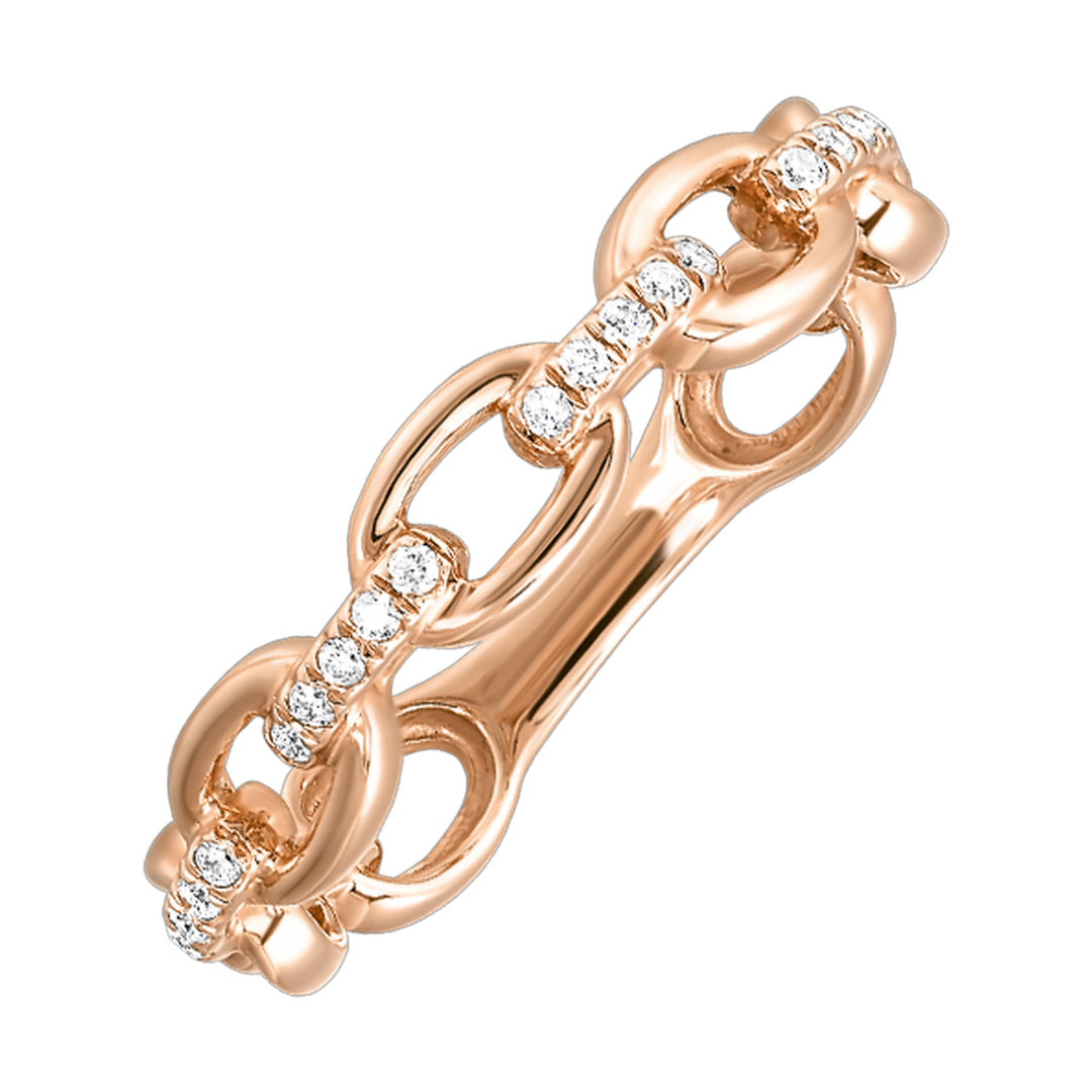 10Kt Rose Gold Diamond 1/10Ctw Ring