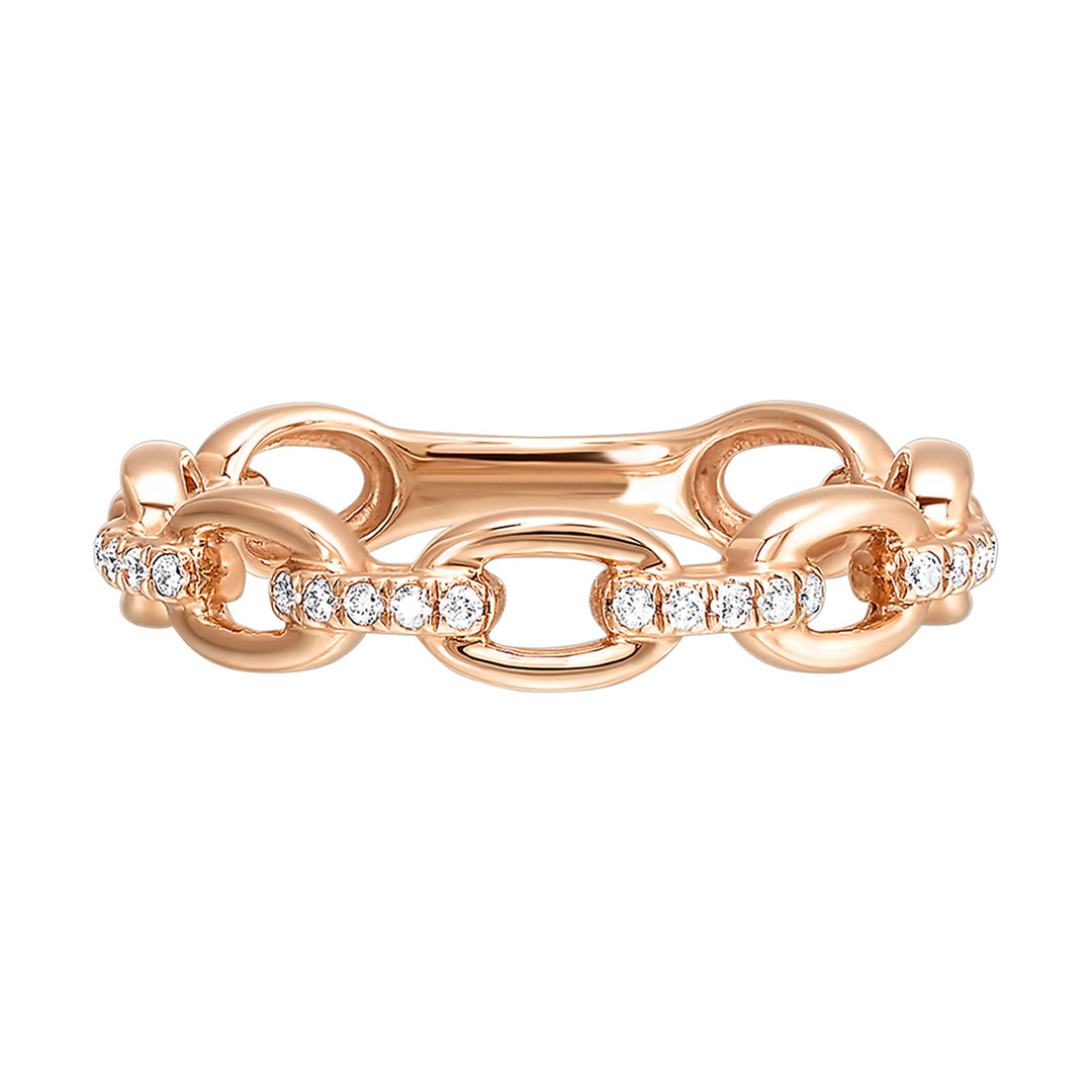 10Kt Rose Gold Diamond 1/10Ctw Ring