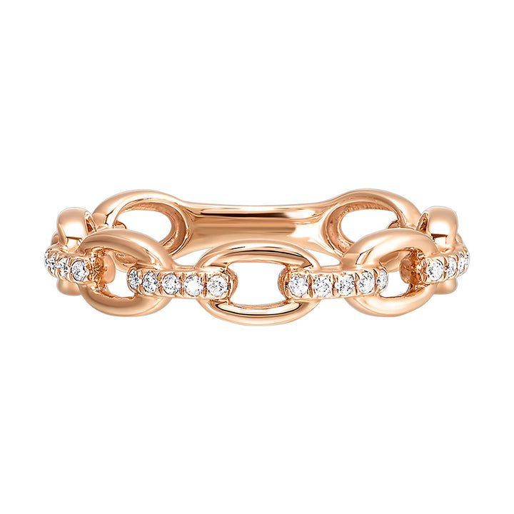 10Kt Rose Gold Diamond 1/10Ctw Ring