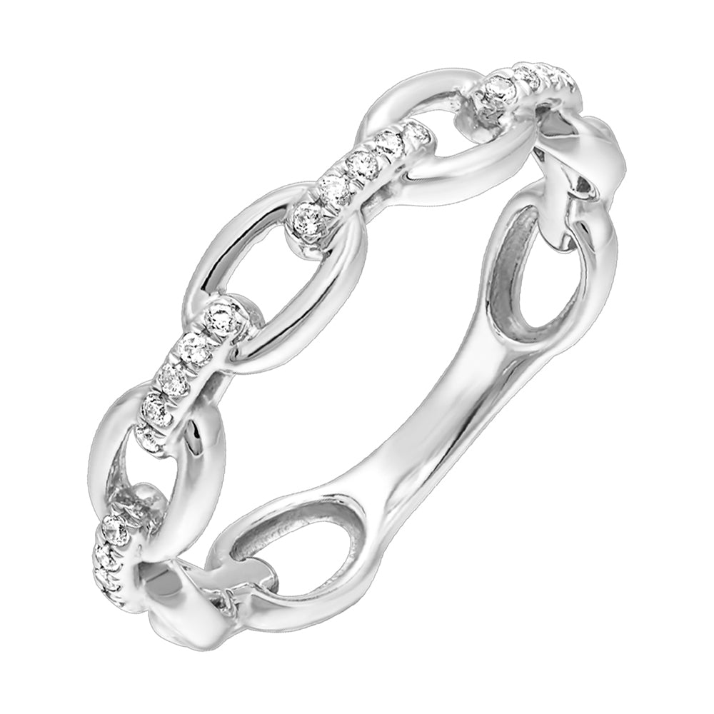 14Kt White Gold Diamond 1/10Ctw Ring