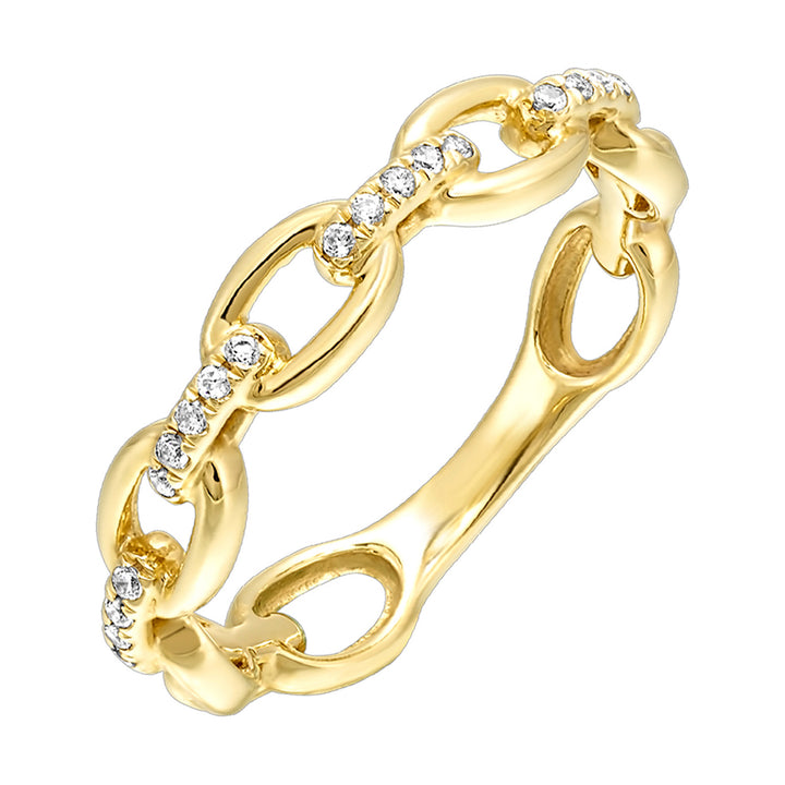 14Kt Yellow Gold Diamond 1/10Ctw Ring