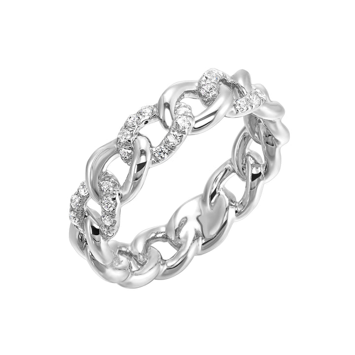 14Kt White Gold Diamond 1/5Ctw Ring