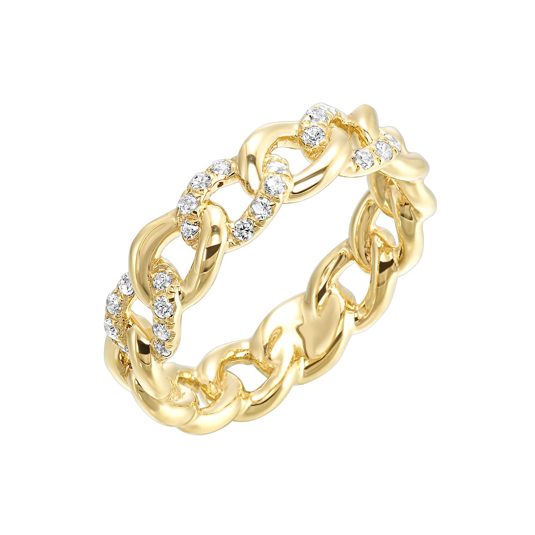 14Kt Yellow Gold Diamond 1/5Ctw Ring