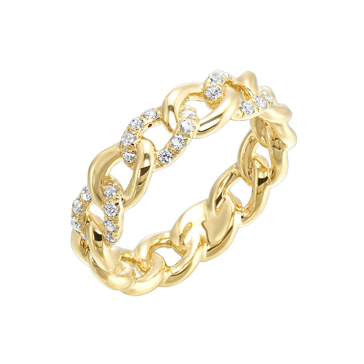14Kt Yellow Gold Diamond 1/5Ctw Ring