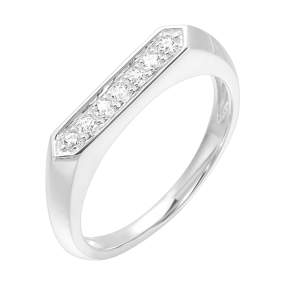 10Kt White Gold Diamond 1/8Ctw Ring
