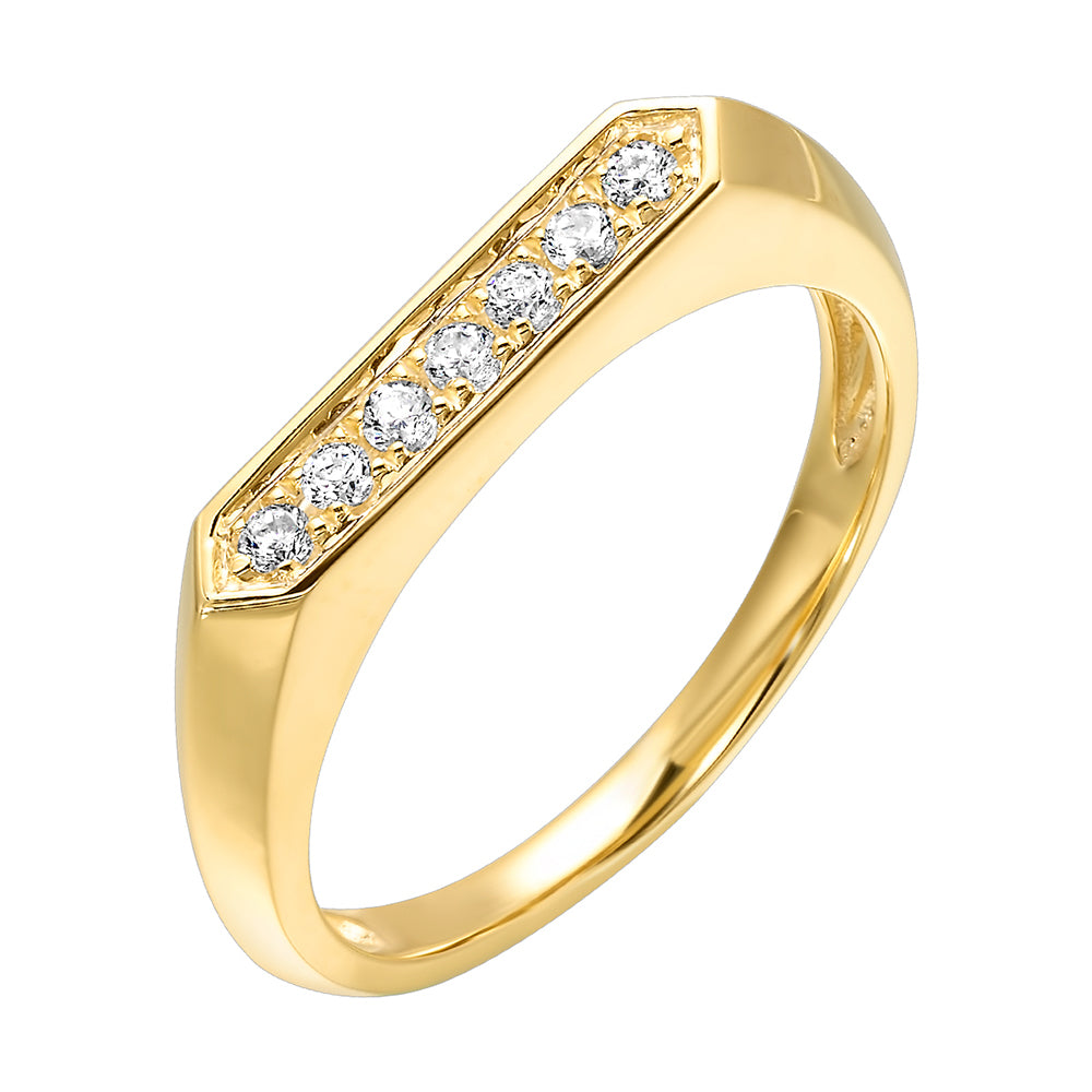 10Kt Yellow Gold Diamond 1/8Ctw Ring
