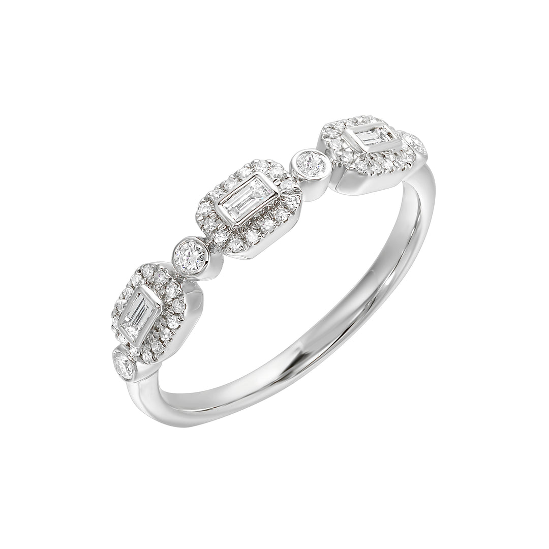 14Kt White Gold Diamond 1/4Ctw Ring
