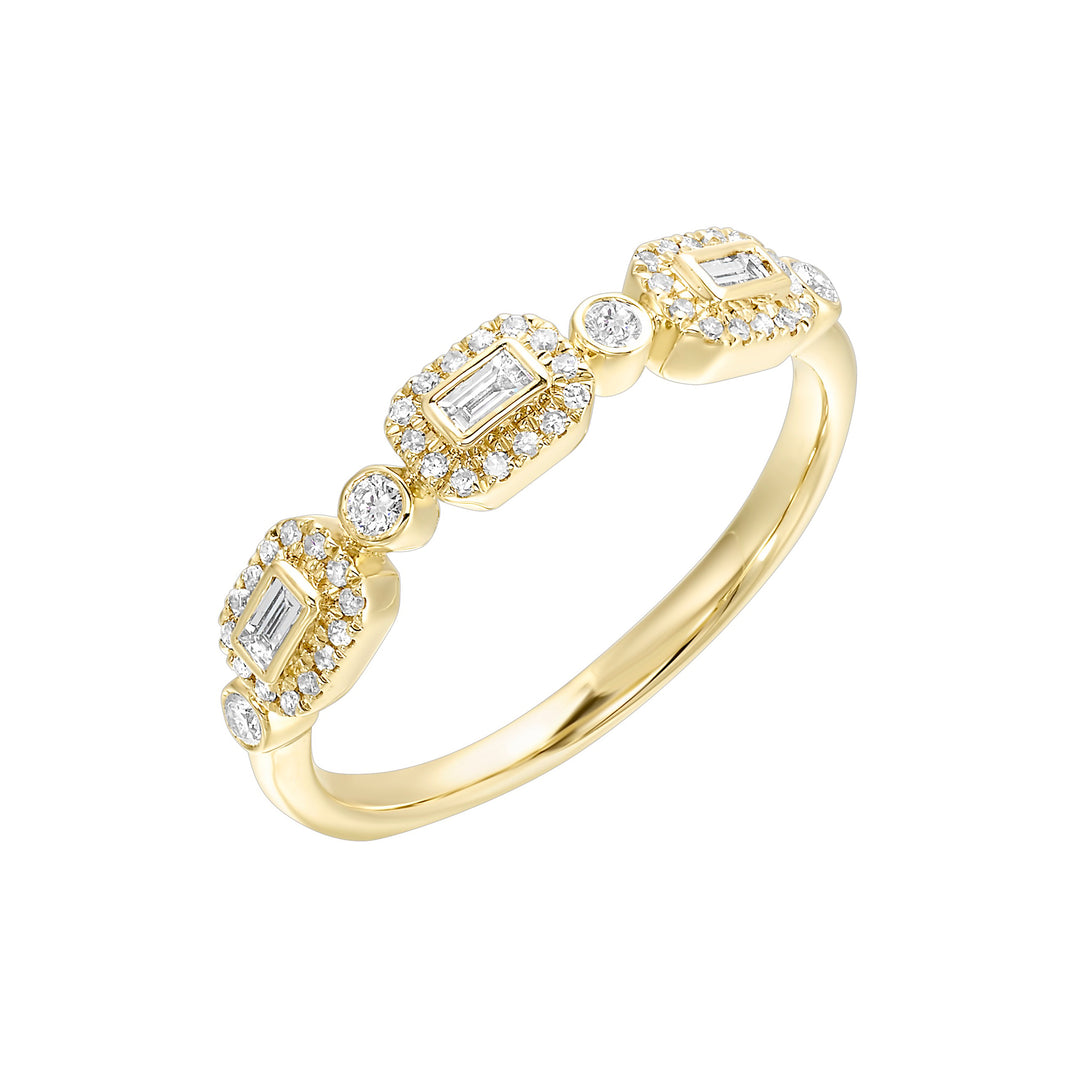 14Kt Yellow Gold Diamond 1/4Ctw Ring