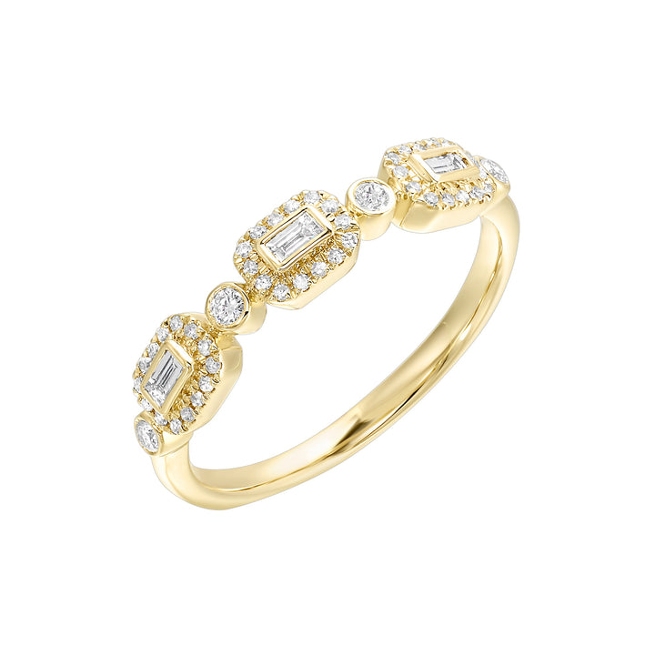 14Kt Yellow Gold Diamond 1/4Ctw Ring