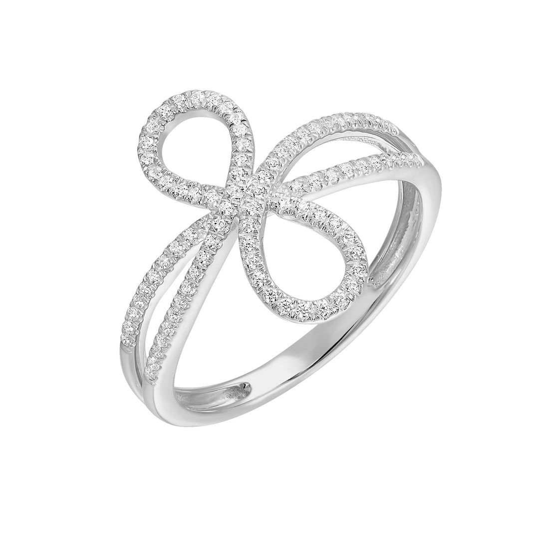 10Kt White Gold Diamond 1/5Ctw Ring