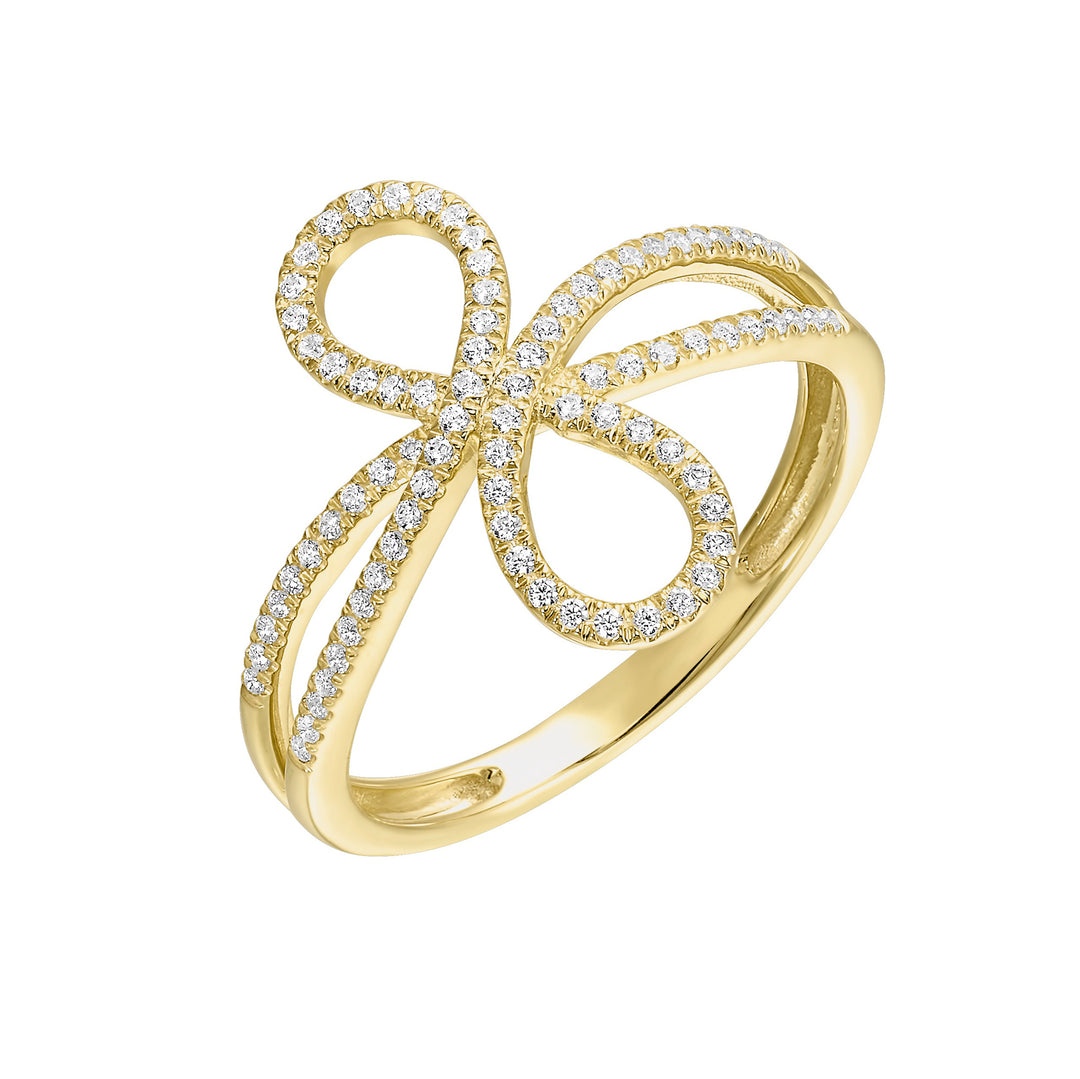 10Kt Yellow Gold Diamond 1/5Ctw Ring