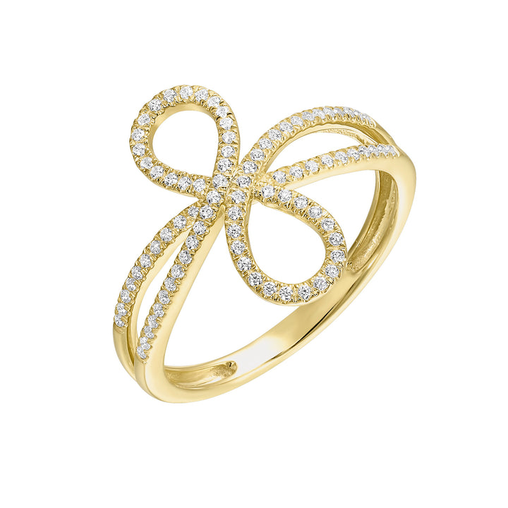 10Kt Yellow Gold Diamond 1/5Ctw Ring