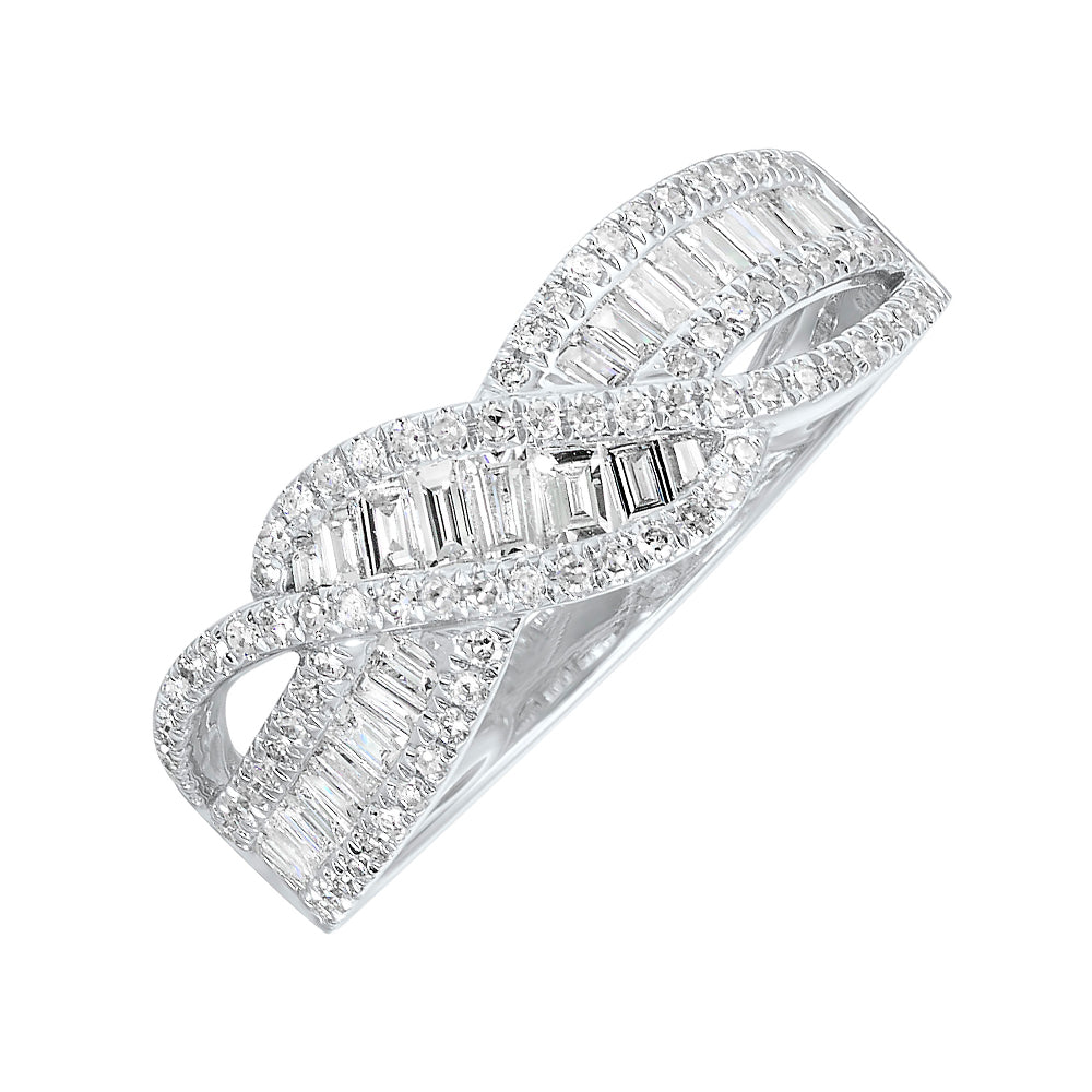 14Kt White Gold Diamond 3/4Ctw Ring