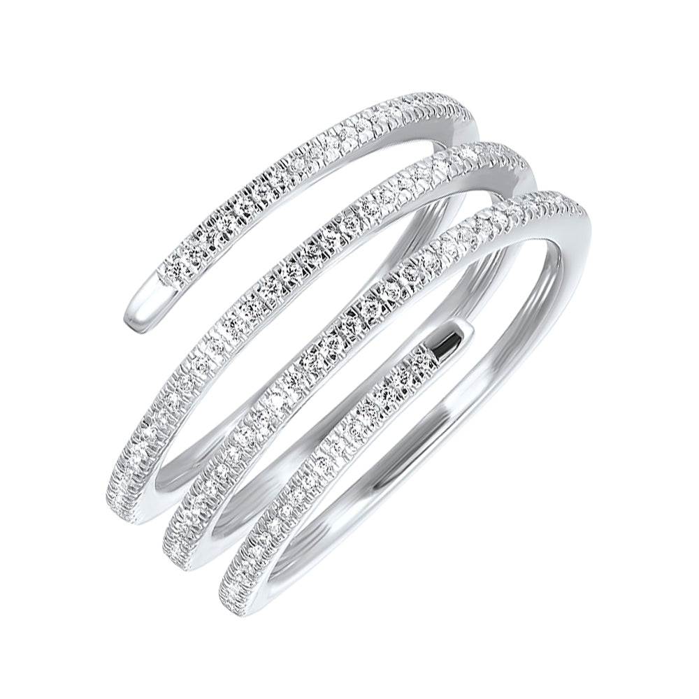14Kt White Gold Diamond 1/4Ctw Ring