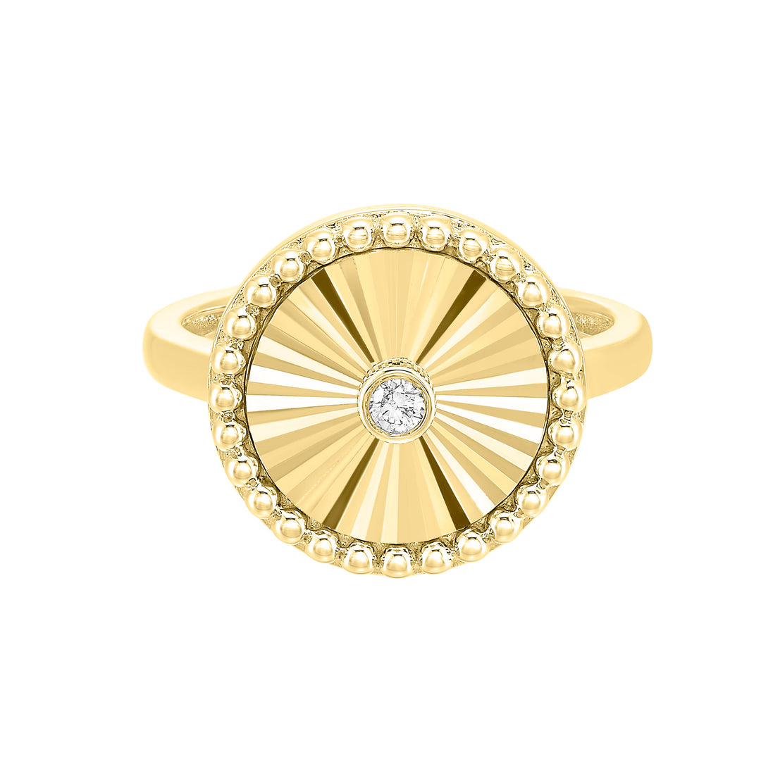 10Kt Yellow Gold Diamond 1/25Ctw Ring