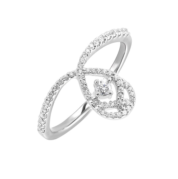 Silver Diamond 1/4Ctw Ring