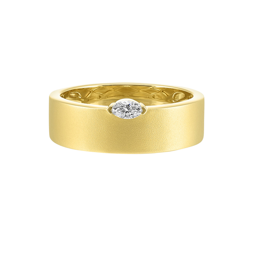 14Kt Yellow Gold Diamond 1/10Ctw Ring