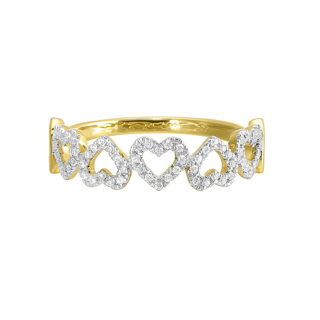 10Kt Yellow Gold Diamond 1/7Ctw Ring