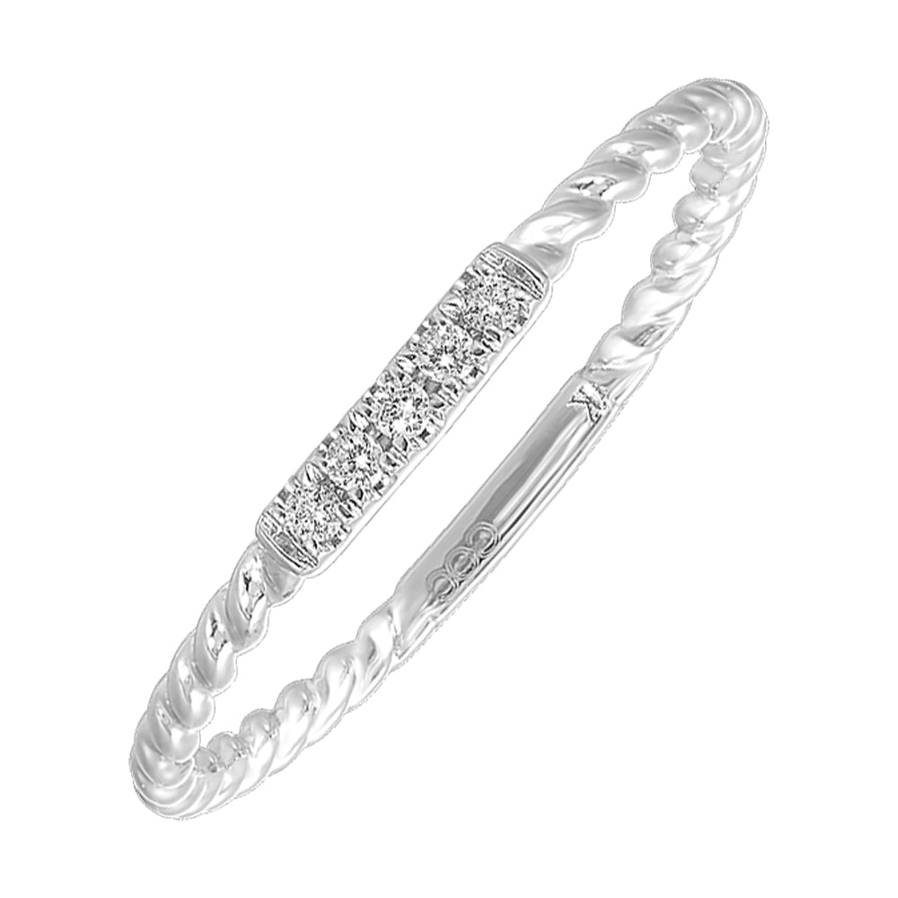 10Kt White Gold Diamond 1/25Ctw Ring