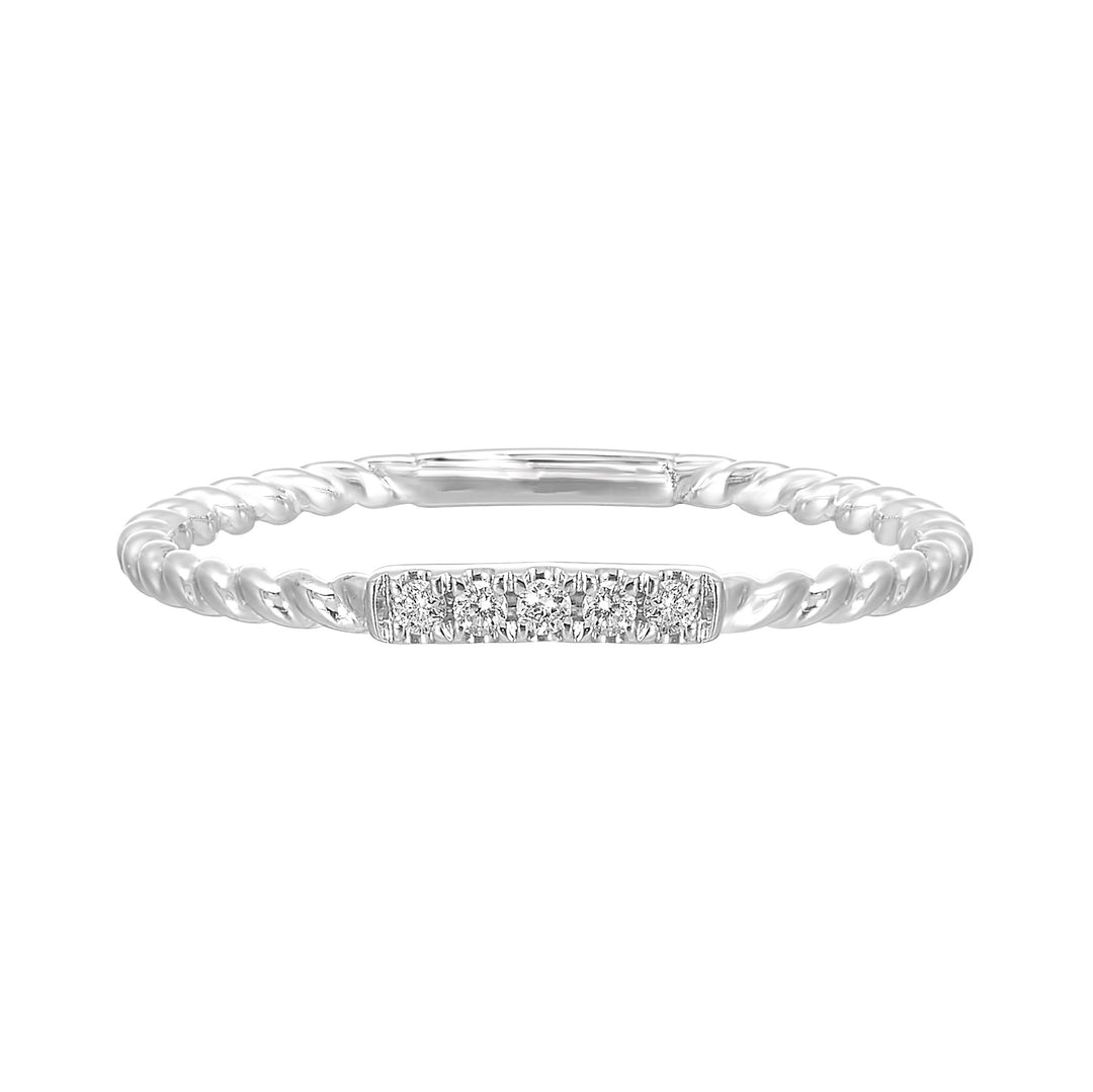 10Kt White Gold Diamond 1/25Ctw Ring