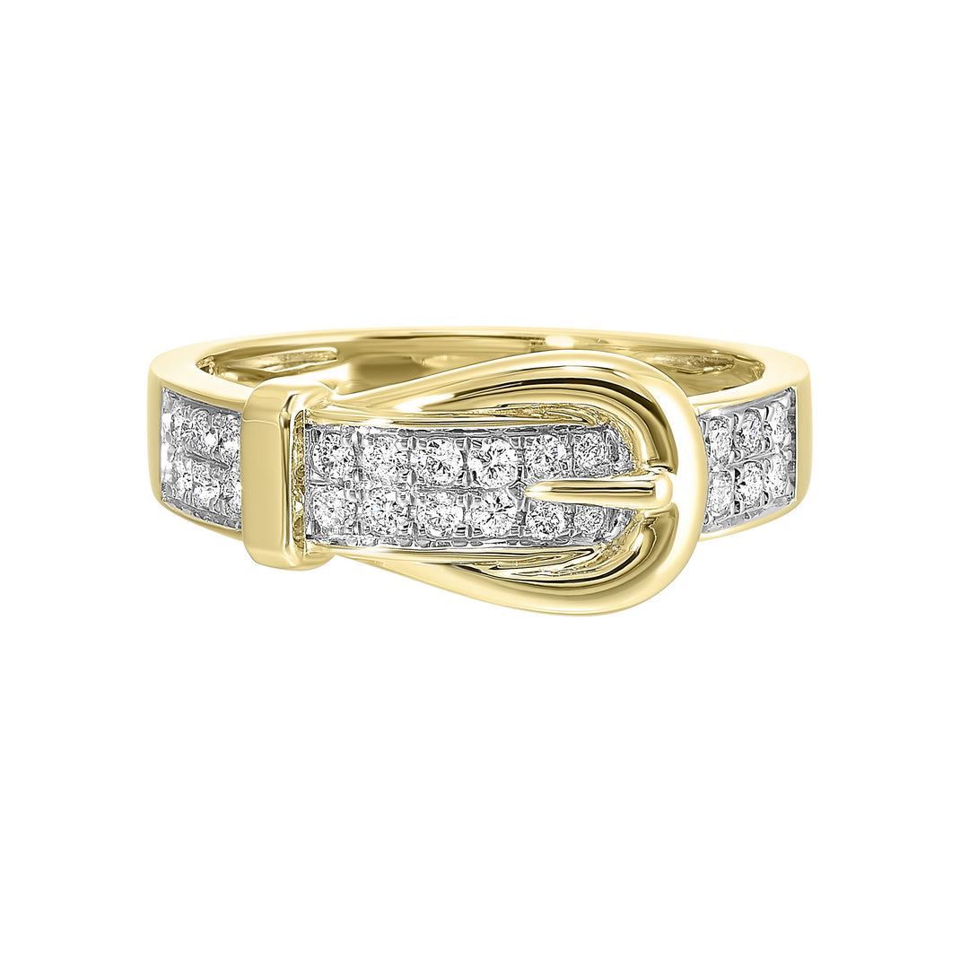 10Kt Yellow Gold Diamond 1/4Ctw Ring