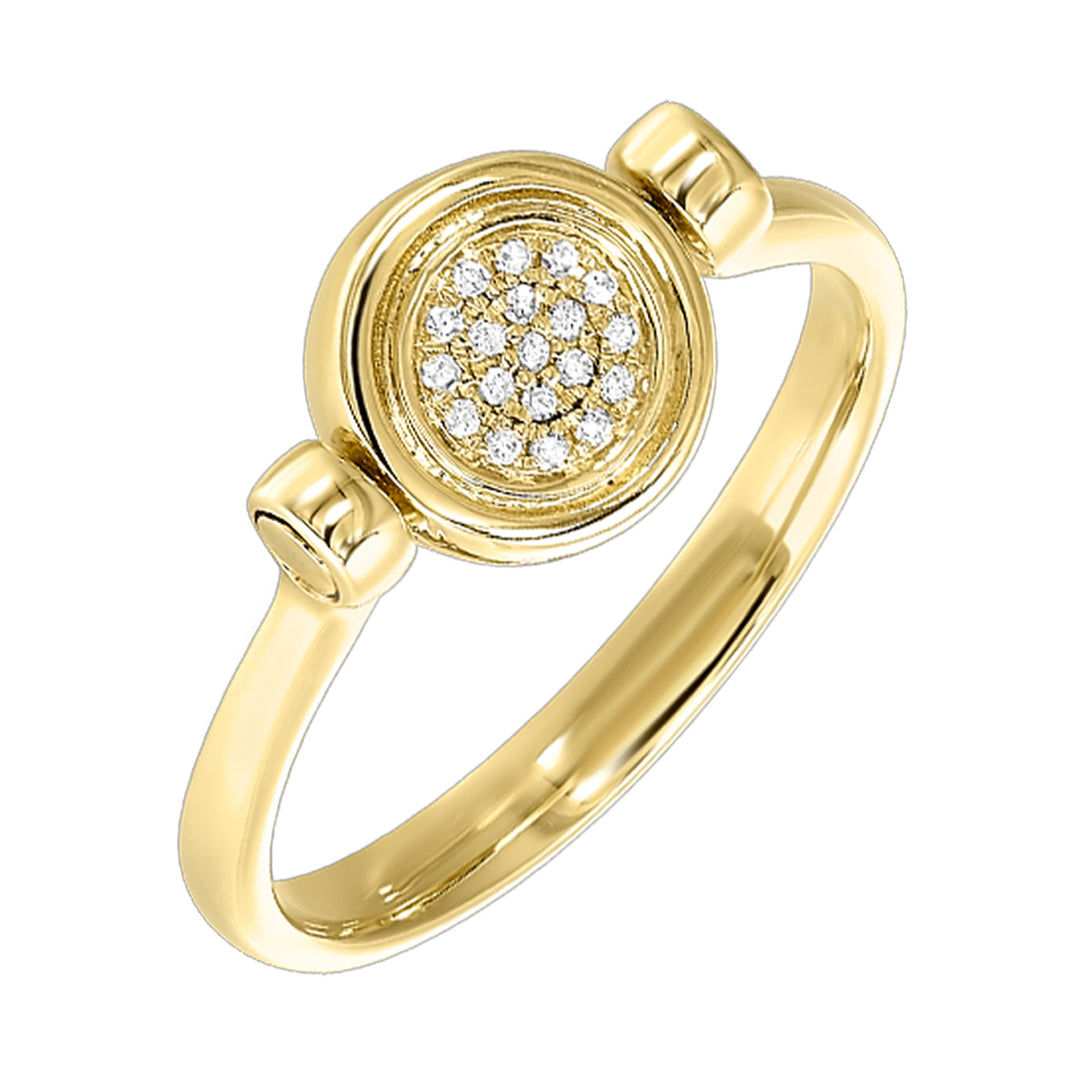10Kt Yellow Gold Diamond 1/20Ctw Ring