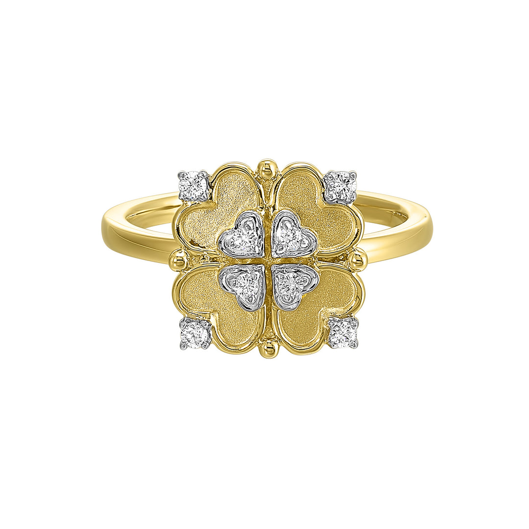 14Kt Yellow Gold Diamond 1/8Ctw Ring