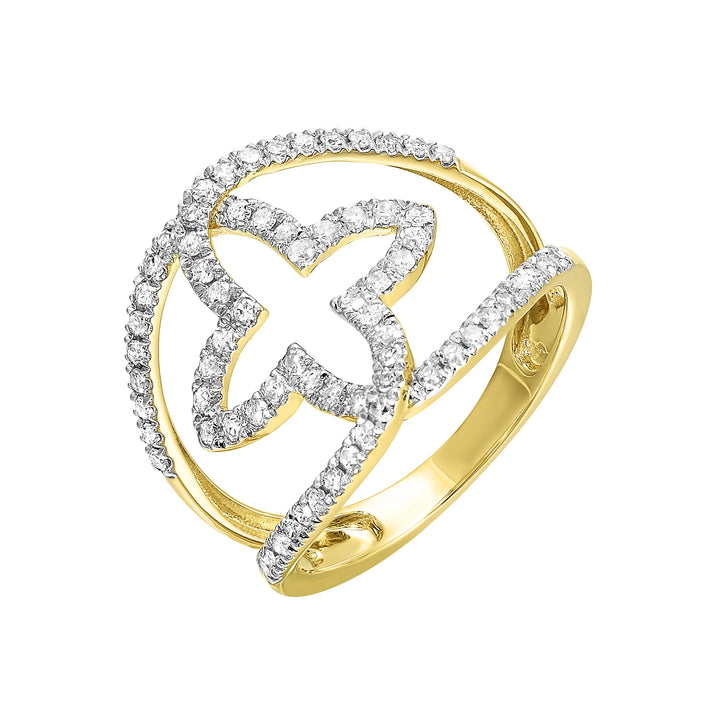 14Kt Yellow Gold Diamond 1/2Ctw Ring