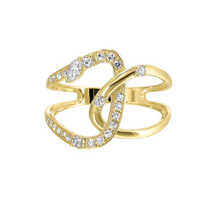 14Kt Yellow Gold Diamond 1/3Ctw Ring