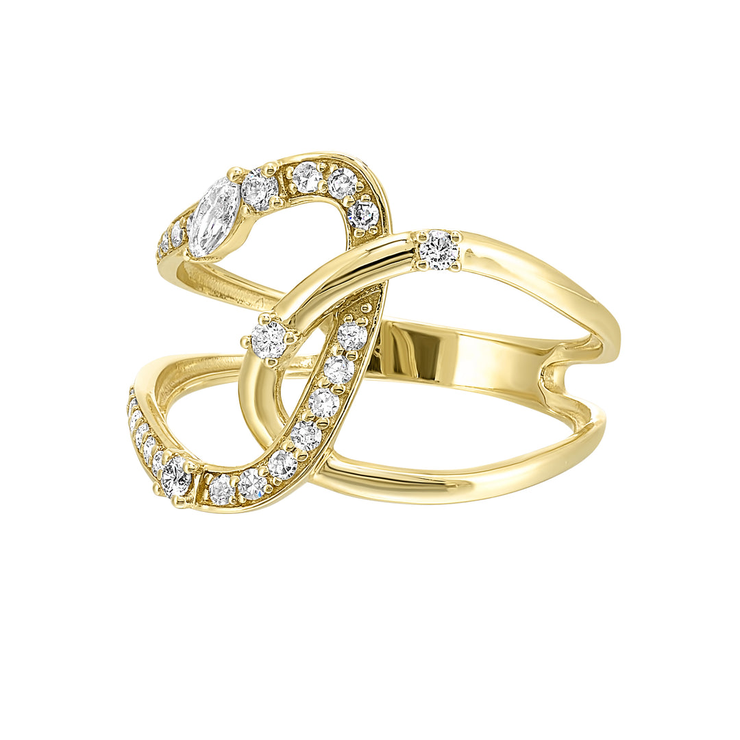 14Kt Yellow Gold Diamond 1/3Ctw Ring