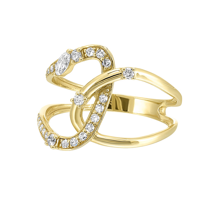 14Kt Yellow Gold Diamond 1/3Ctw Ring