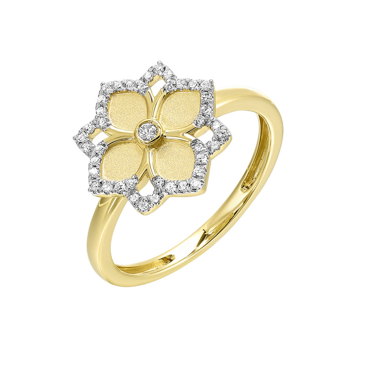 14Kt Yellow Gold Diamond 1/8Ctw Ring