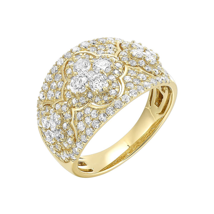 14Kt Yellow Gold Diamond 1 1/2Ctw Ring