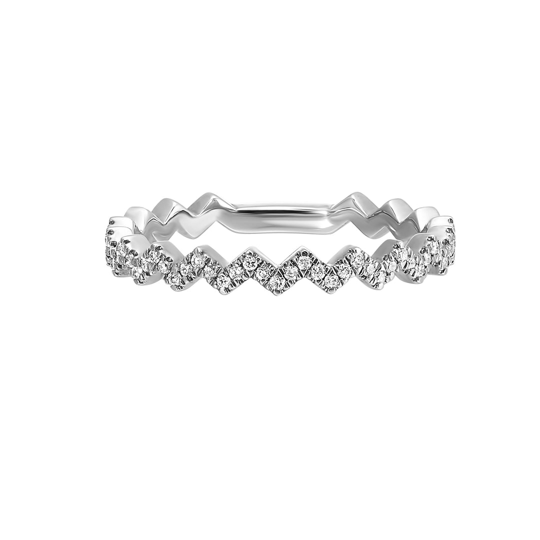 14Kt White Gold Diamond 1/7Ctw Ring