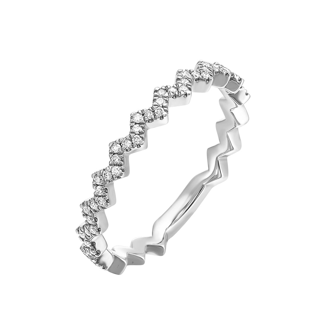 14Kt White Gold Diamond 1/7Ctw Ring