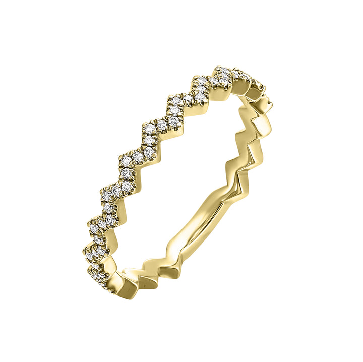14Kt Yellow Gold Diamond 1/7Ctw Ring