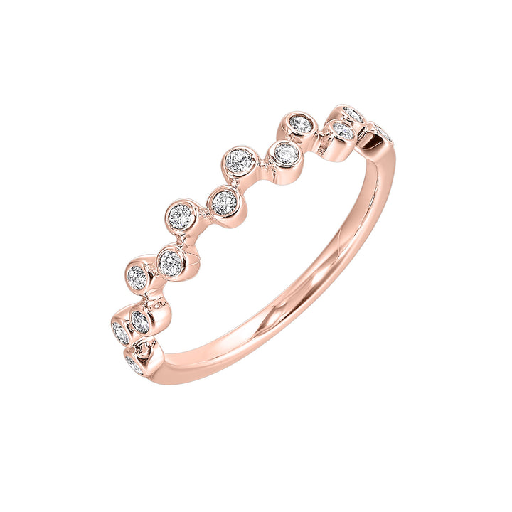 14Kt Rose Gold Diamond 1/5Ctw Ring