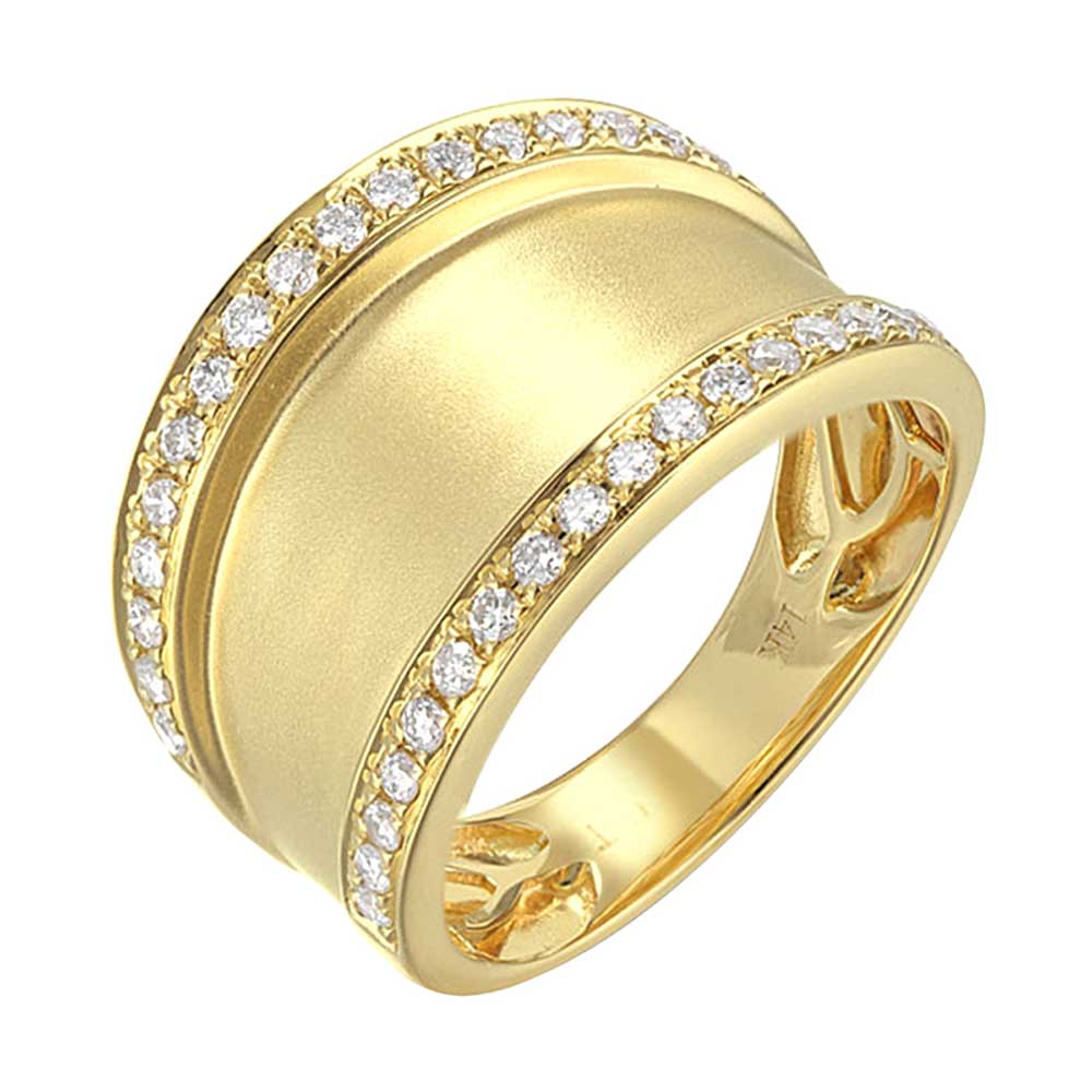 14Kt Yellow Gold Diamond 3/8Ctw Ring