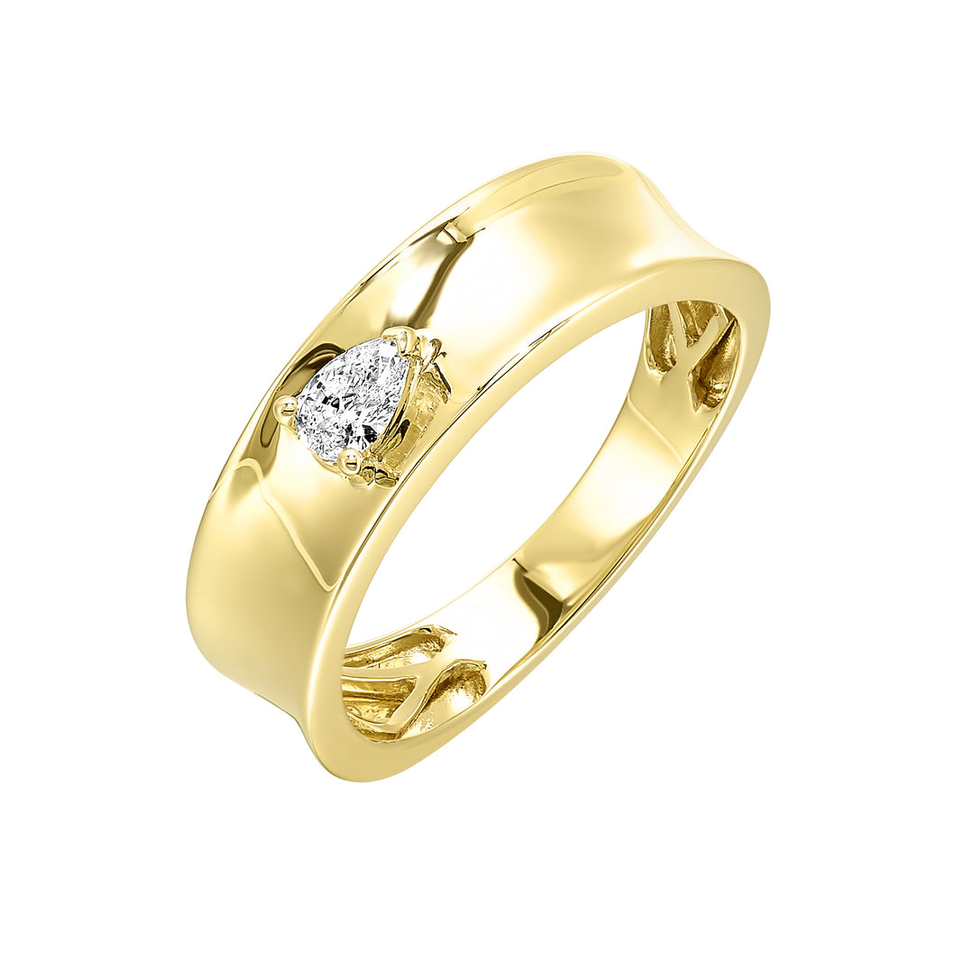 14KY diamond ring, 1/6CTW-fast-moving essential in yellow gold; great for gift, add-on, or entry bridal sales.