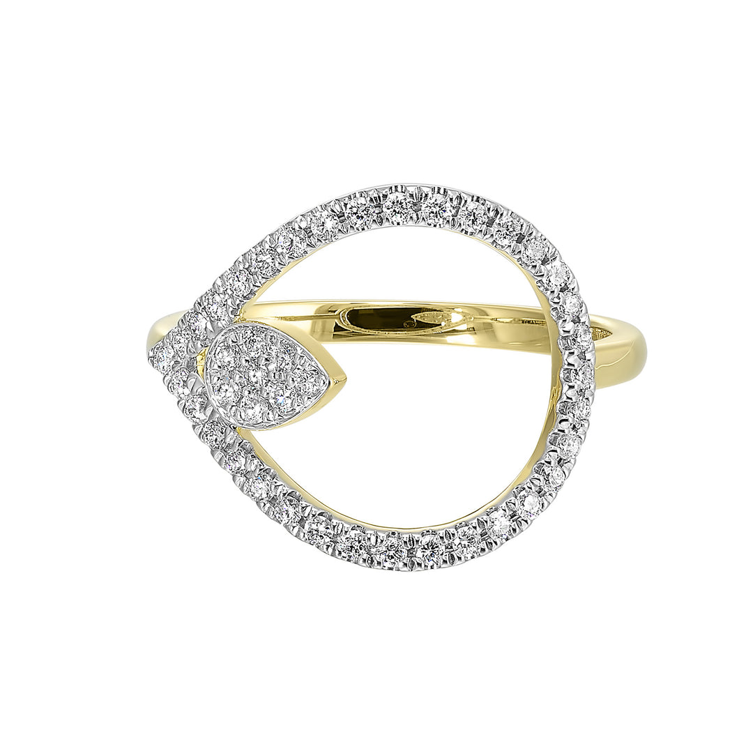 14Kt Yellow Gold Diamond 1/3Ctw Ring