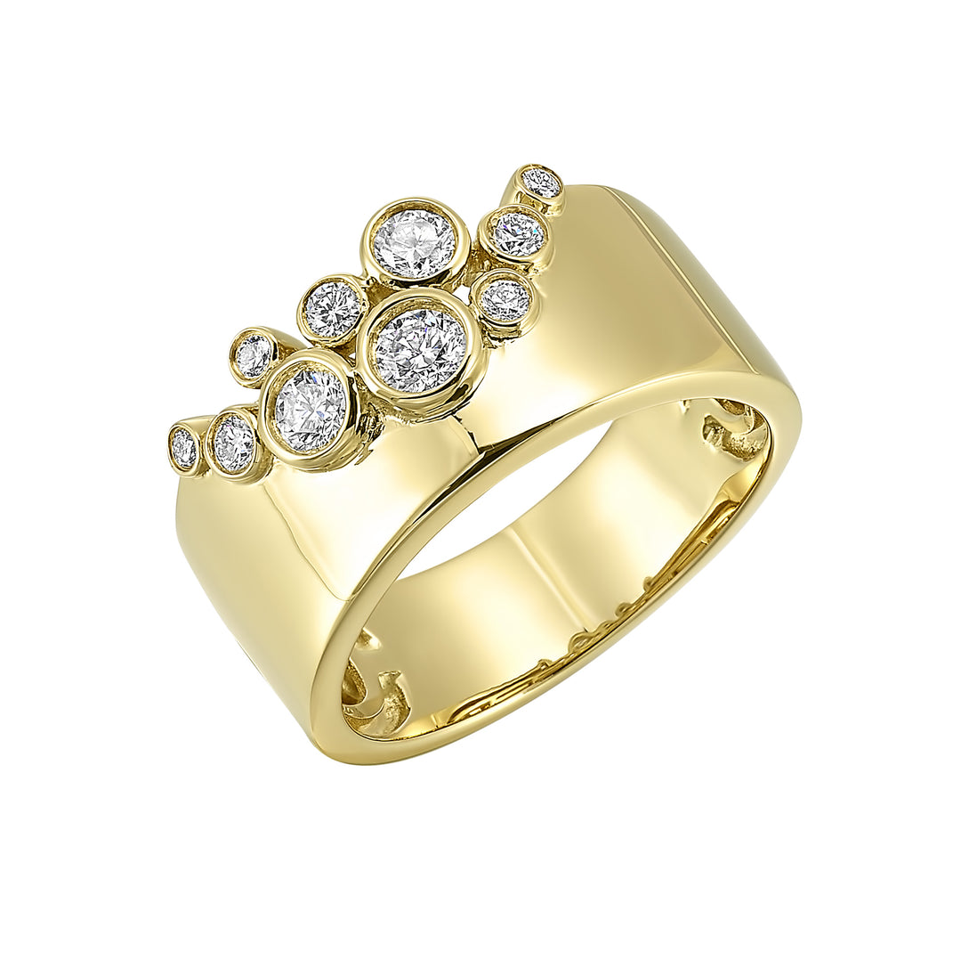 14Kt Yellow Gold Diamond 3/8Ctw Ring