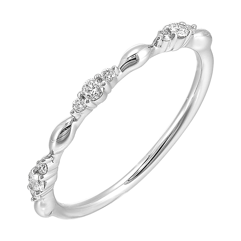 14Kt White Gold Diamond 1/8Ctw Ring
