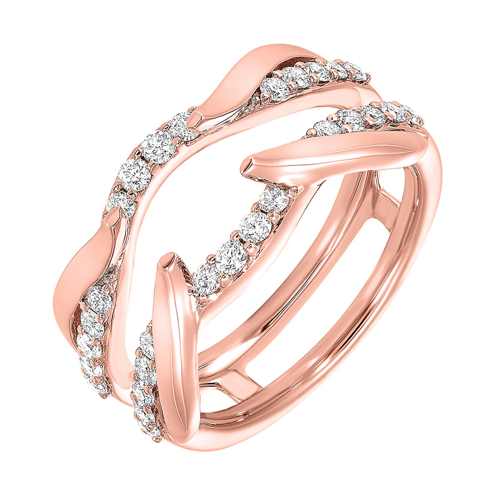 14Kt Rose Gold Diamond 1/3Ctw Ring
