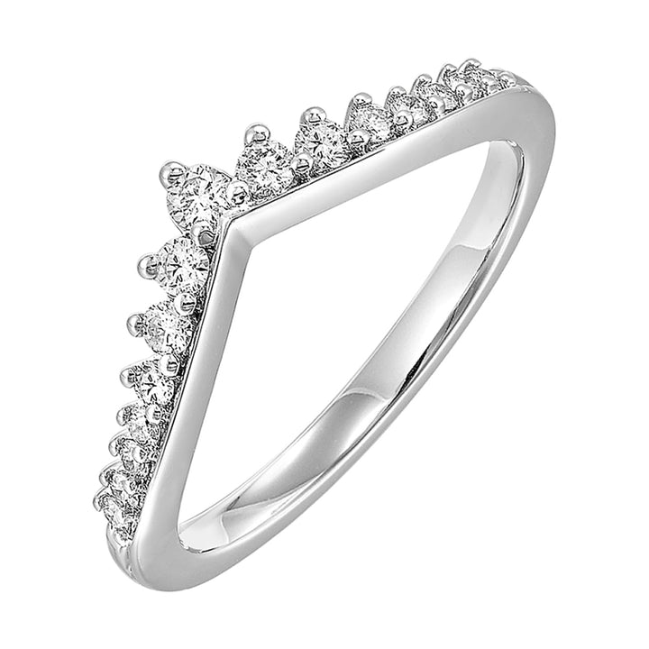 14Kt White Gold Diamond 1/4Ctw Ring