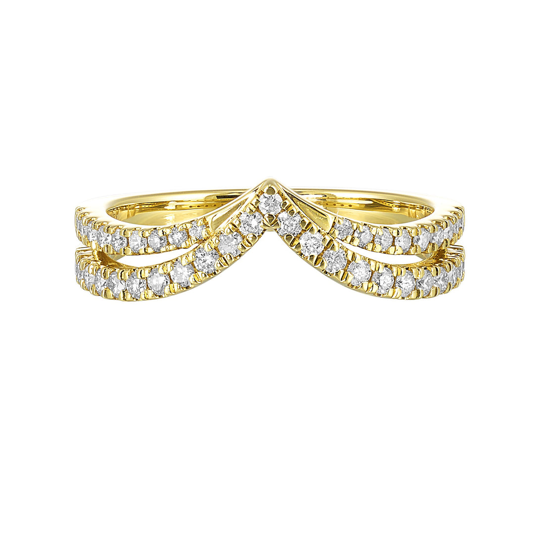 14Kt Yellow Gold Diamond 3/8Ctw Ring