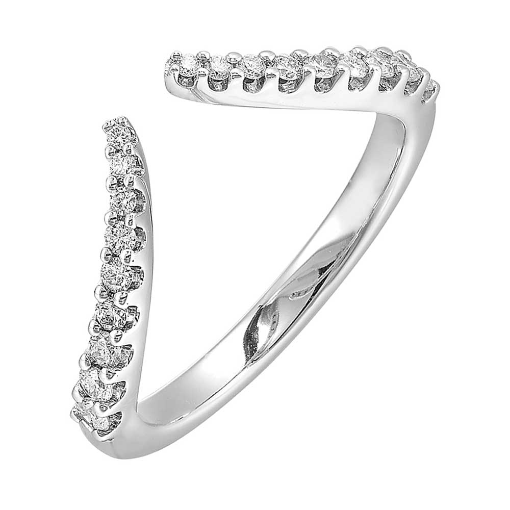 14Kt White Gold Diamond 1/4Ctw Ring