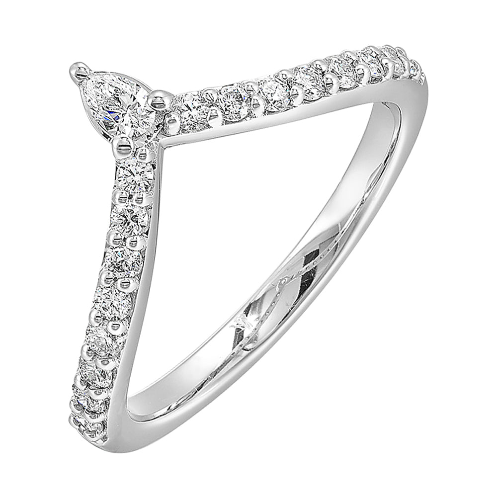 14Kt White Gold Diamond 1/3Ctw Ring