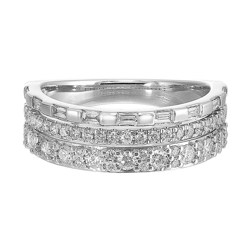 14Kt White Gold Diamond 3/4Ctw Ring
