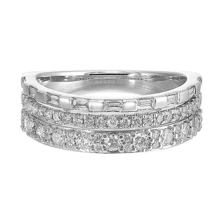 14Kt White Gold Diamond 3/4Ctw Ring